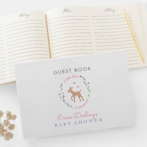 Oh Deer Woodland Theme Baby Shower  Guest Book