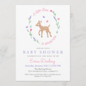 Oh Deer Woodland Theme Baby Shower Invitation (Front)