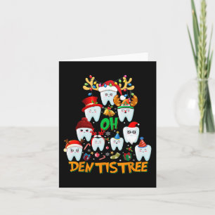 Oh Dentistree Fun Christmas Tree Dental Hygiene Xm Card