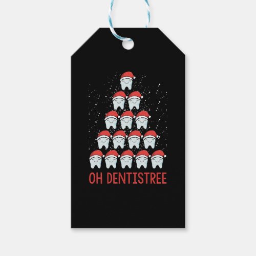 Oh Dentistree Funny Dental Surgeon Xmas Dentistry Gift Tags