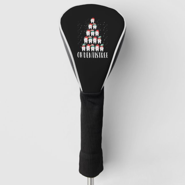Oh Dentistree Funny Dental Surgeon Xmas Dentistry Golf Head Cover (Front)
