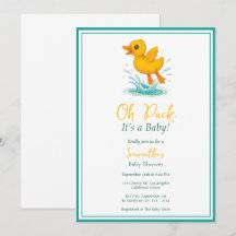 Oh Duck, It’s a Baby! Cute Baby Shower