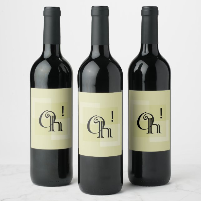 Oh! Elegant All-Occasion Surprise Celebration Wine Label (Bottles)