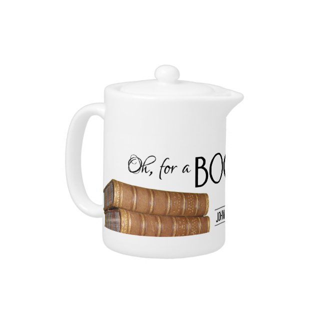 Oh for a book and a shady nook teapot (Left)