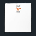 Oh For Fox Sake! 2 Notepad<br><div class="desc">This funny and sarcastic fox design says “Oh for fox sake!”</div>