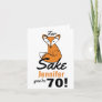 Oh, For Fox Sake 70th Birthday Personalized Card