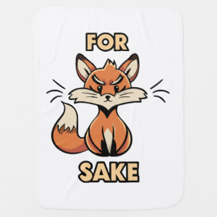 oh for fox sake baby blanket