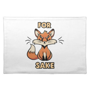 oh for fox sake cloth placemat