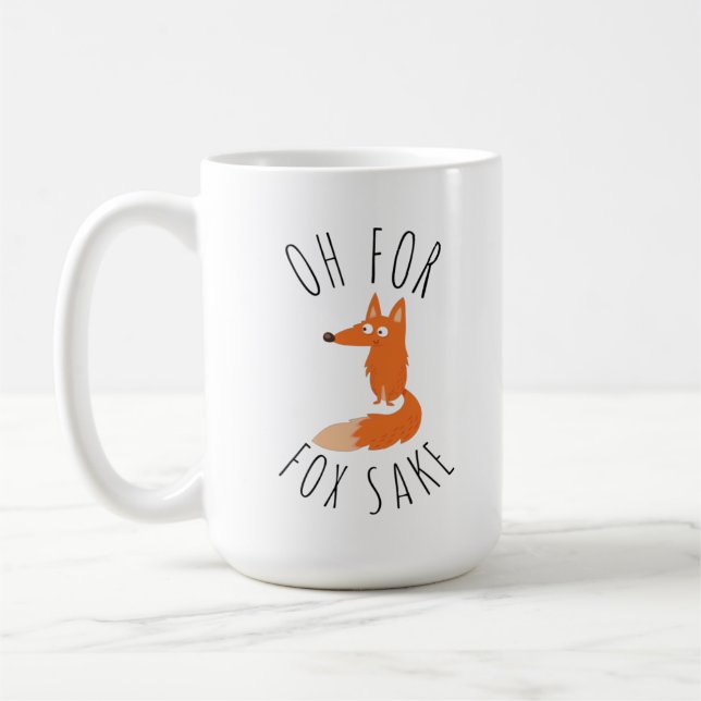 Oh for Fox Sake Coffee Mug (Left)