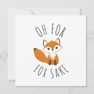 Oh for Fox Sake Holiday Card