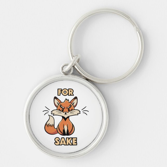 oh for fox sake keychain (Front)