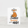 Oh, For Fox Sake Personalized 40th Birthday Card