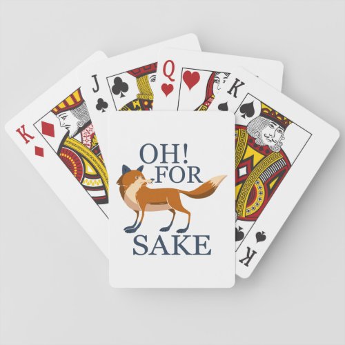 Oh for fox sake playing cards
