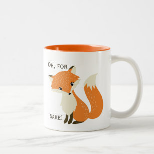 Cadeau personnalisé jaune fox mug tirelire tasse animal insecte design thème mignon