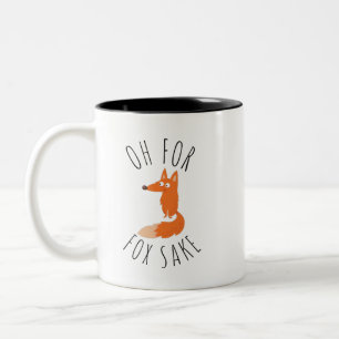 Oh for Fox Sake Two-Tone Coffee Mug