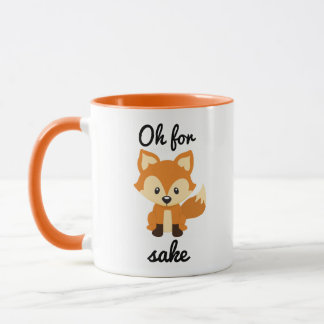 "Oh For Fox Sakes" - Orange Ringer Combo Mug