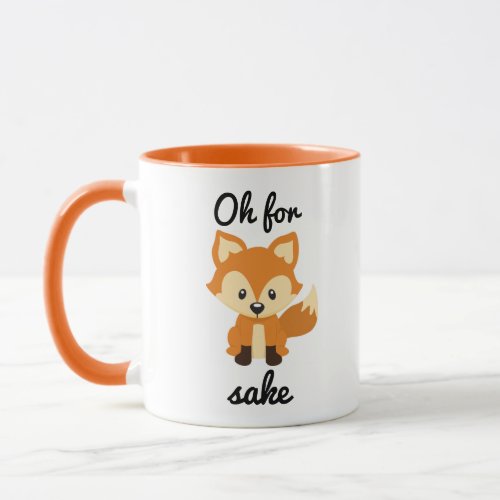 Oh For Fox Sakes _ Orange Ringer Combo Mug