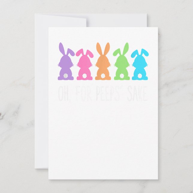Oh For Peeps Sake , Easter, Easter Gift Day Invitation (Front)