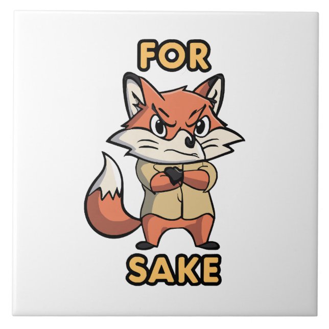 oh For Sake Ceramic Tile (Front)