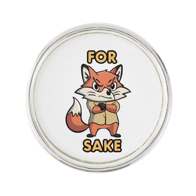 oh For Sake Lapel Pin (Front)