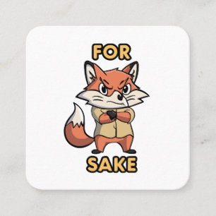 oh For Sake Square Business Card