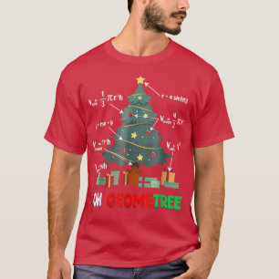 Oh-Geometree Geometry Math Science Teacher Christm T-Shirt