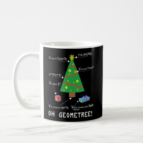 Oh Geometree Shirt Geometry Christmas Tree Funny M Coffee Mug