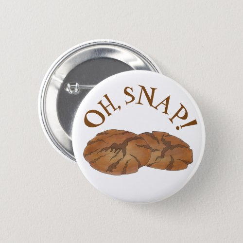 Oh Ginger Snap Amish PA Dutch Gingersnap Cookies Button