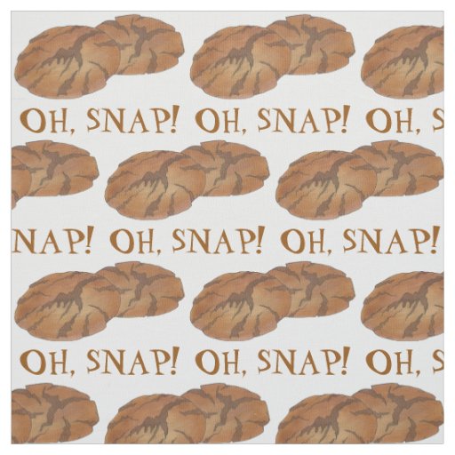 Oh (Ginger) Snap Amish PA Dutch Gingersnap Cookies Fabric
