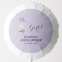 Oh Girl! Cute Daisy Baby Girl Shower Balloon