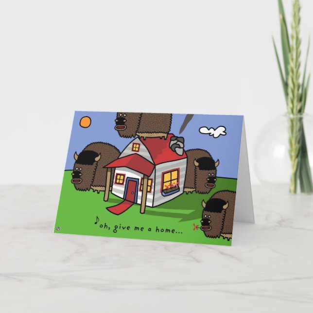 oh, give me a home... card (Front)