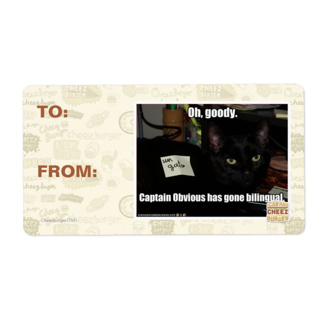 Oh, goody. label (Front)