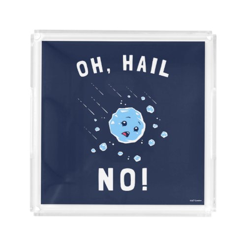 Oh Hail No Acrylic Tray