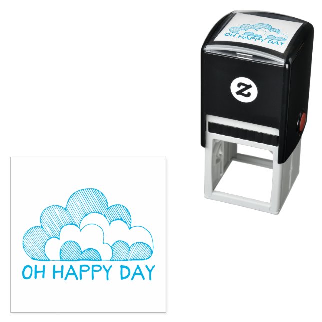 Oh Happy Day Positive Energy Cloud Self-inking Stamp (In Situ)