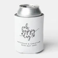 Custom Mountain Wedding Can Cooler Beer Cozy Favor 