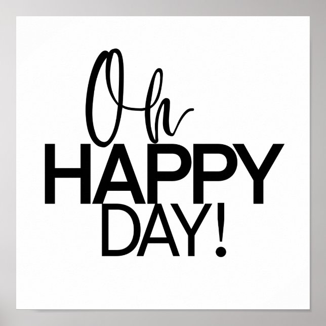 Oh Happy Day! Wall Art (Front)