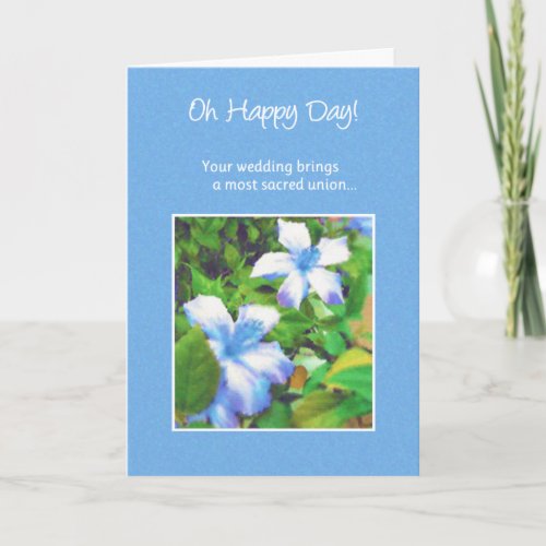 Oh Happy DayWedding Card