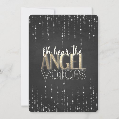 Oh Hear The Angel Voices Photo Christmas Card