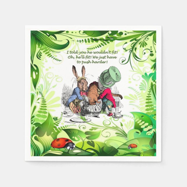 Oh, He'll Fit! 1 Napkins (Front)