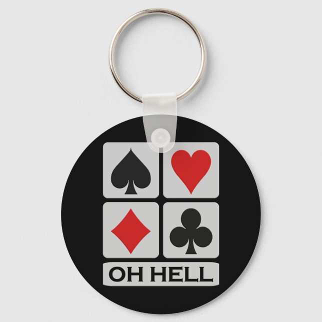 Oh Hell keychain (Front)