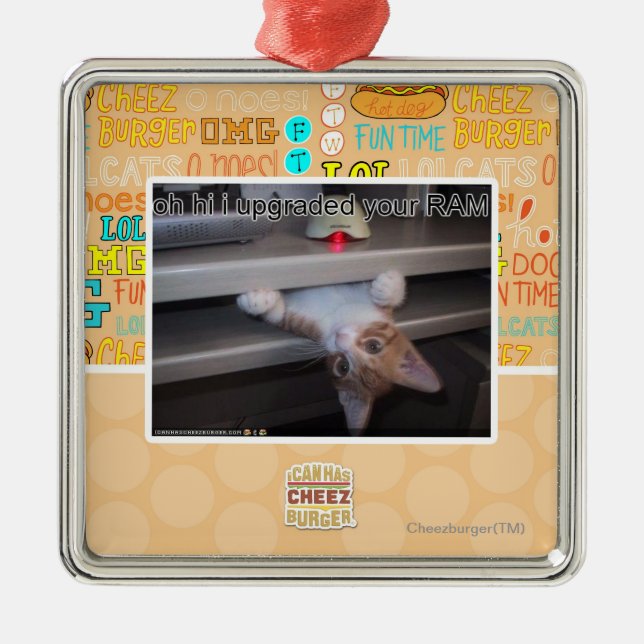 oh hi i upgraded your RAM Metal Ornament (Front)