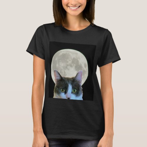 Oh Hi Kitty and the Full Moon T_Shirt