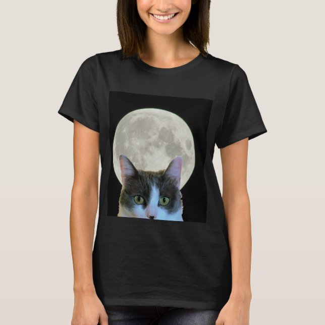 Oh, Hi Kitty and the Full Moon T-Shirt (Front)