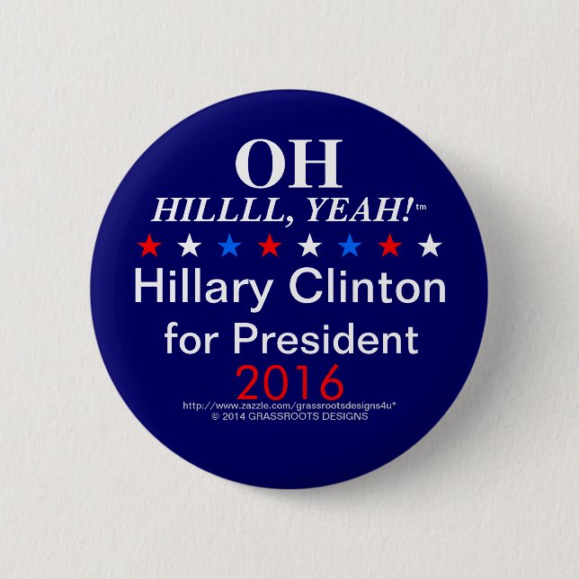 OH HILLLL, YEAH! BUTTON (Front)