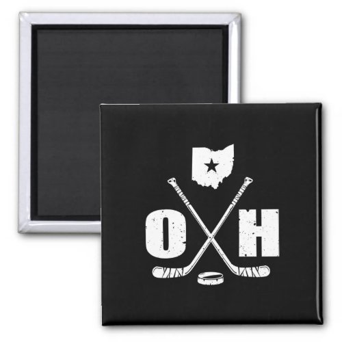 Oh Hockey Ohio State Ice Hockey Image Fan Gift  Magnet