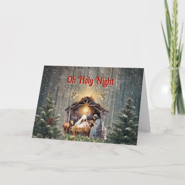 Oh Holy Night Cherishing the Nativity Christmas An Announcement (Front)