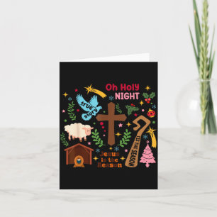 Oh Holy Night Jesus Is The Reason Christian Christ Card