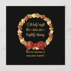 Oh Holy Night Lyrics Design Invitation