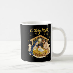 Oh Holy Night Religious Christmas Nativity Scene F Coffee Mug