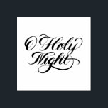 Oh Holy Night Rubber Stamp<br><div class="desc">Oh Holy Night rubber stamp lettered in beautiful original brush calligraphy.  Perfect for your crafts or gift projects this holiday season.</div>